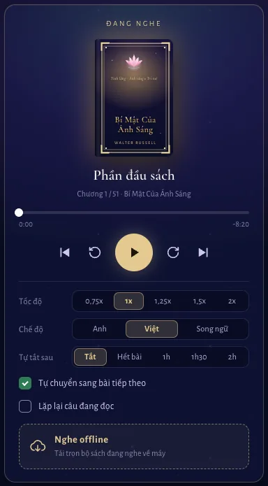 Thẻ Đang nghe